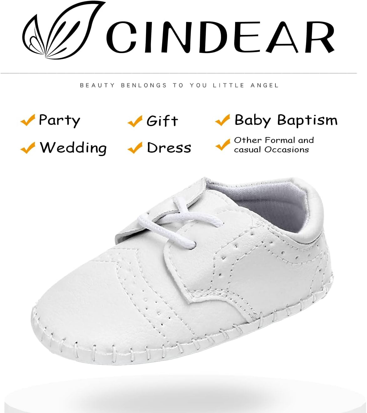 Baby Girls Boys Shoes Newborn Oxford Loafers Adorable Infant Toddler Crib Shoes Prewalker PU Sneakers
