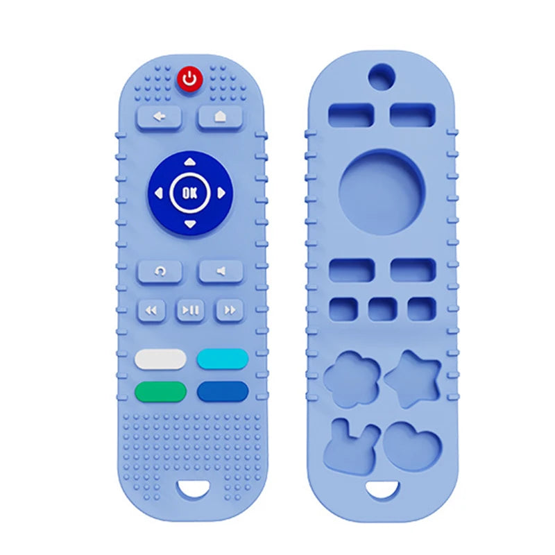 Silicone Baby Teething Toys BPA Free TV Remote Control Shape Teething Toys Chew Relief Soothe Babies Gums for Babies Toddlers