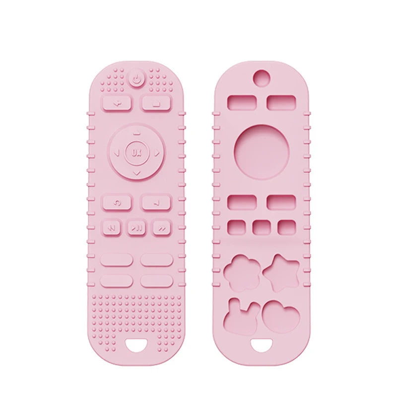 Silicone Baby Teething Toys BPA Free TV Remote Control Shape Teething Toys Chew Relief Soothe Babies Gums for Babies Toddlers