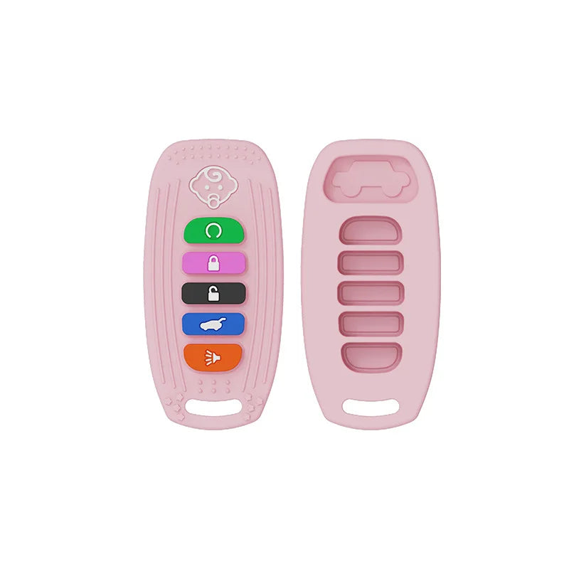 Silicone Baby Teething Toys BPA Free TV Remote Control Shape Teething Toys Chew Relief Soothe Babies Gums for Babies Toddlers
