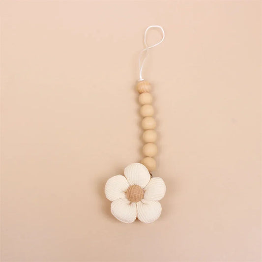 Baby Pacifier Holder Flower Silicone Dummy Clip Teether for Babies Pendant Newborn Stuff Gifts Babies Toys 0-6 Month Accessories